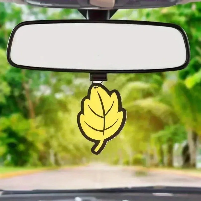 6-60pcs Car Air Freshener Natural Scented Tea Paper Auto Hanging Vanilla Perfume Fragrance Leaf Shape Car Accessories Interior